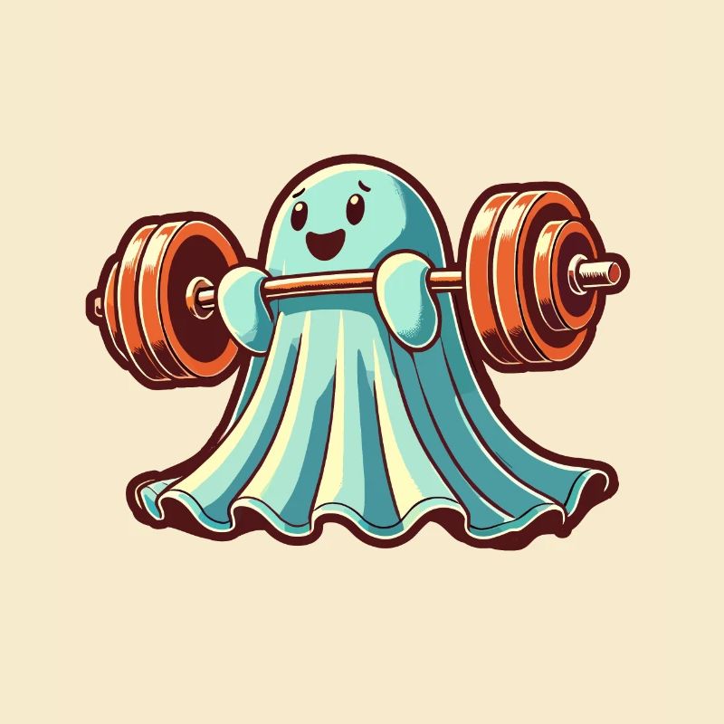 Musculation Ghost Drôle Gym Ghost
