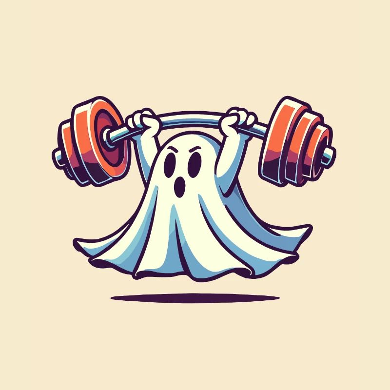 Musculation Ghost Drôle Gym Ghost