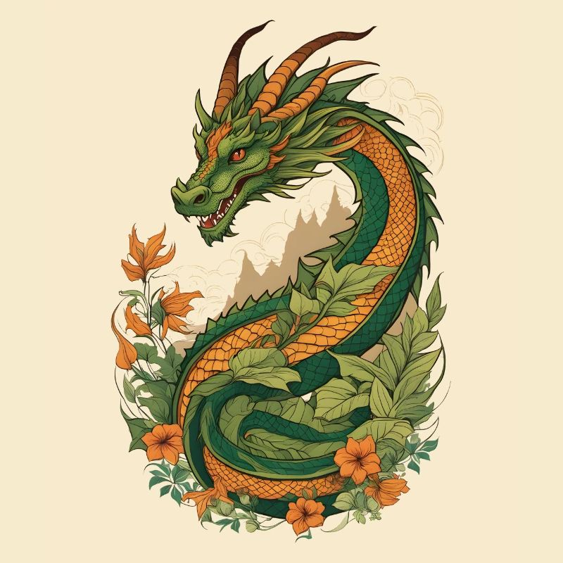 Mystischer Garten der Drachen