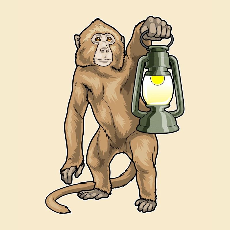 Affe Laterne