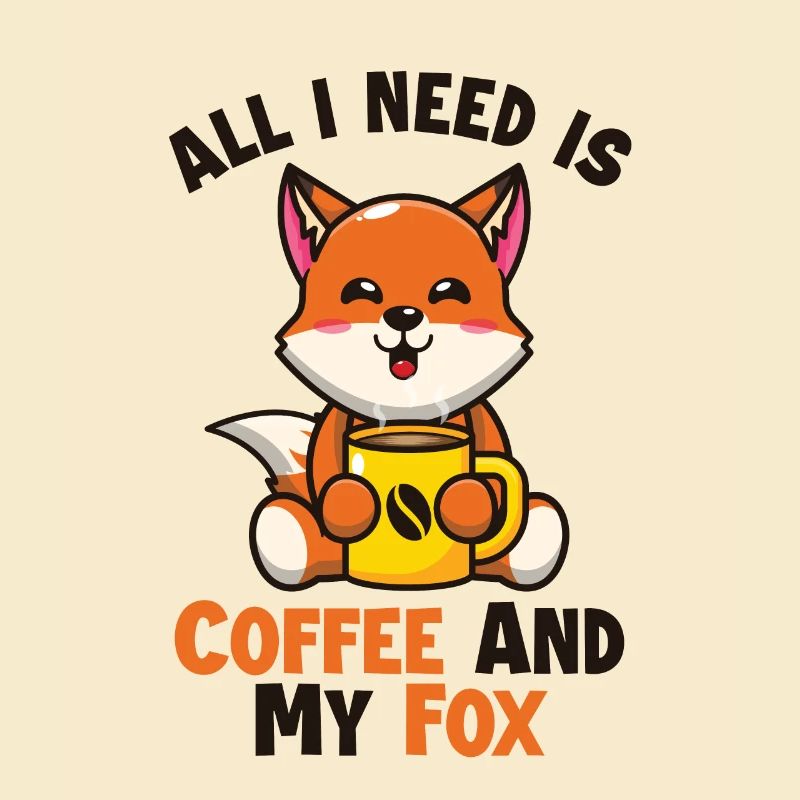Coffee and my Fox Red Fox Canidae Caninae Fox