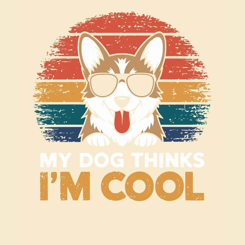 Corgi mon chien pense que je suis cool