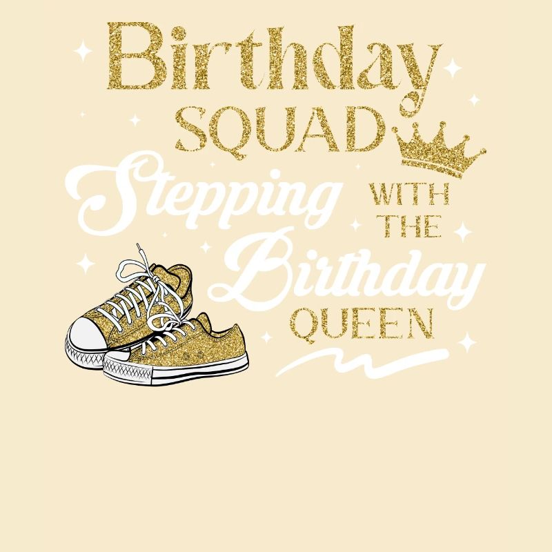 Birthday Squad Glam Stepping with the Queen Graphi