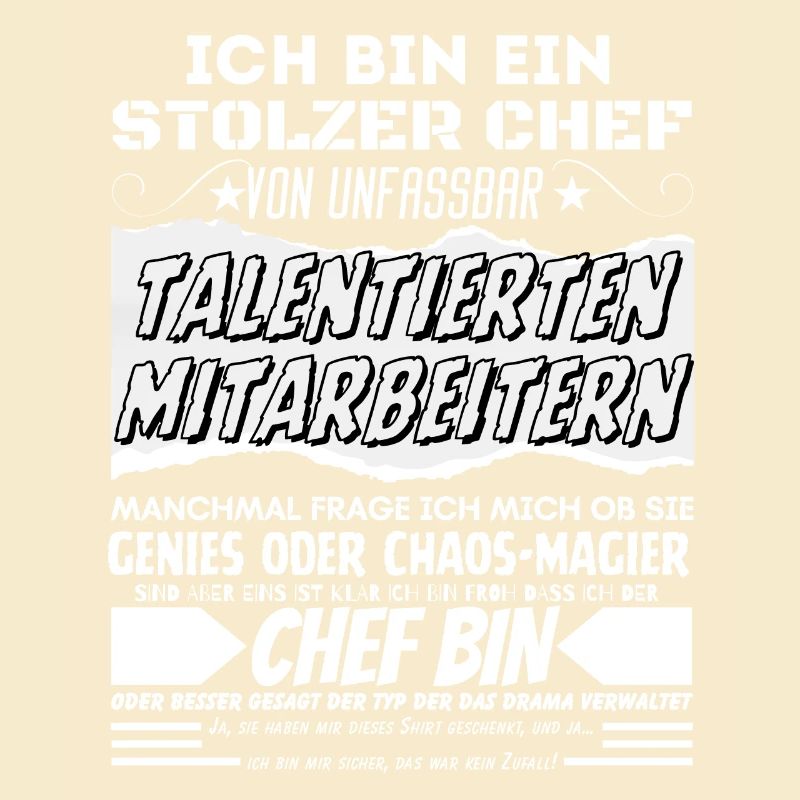 stolzer Chef Von Verdammt Tollen Mitarbeitern