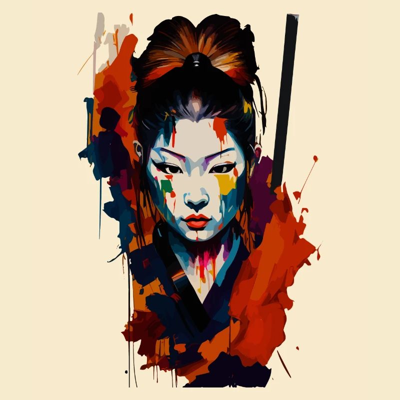 Samurai Warrior – Flashy Splash Art