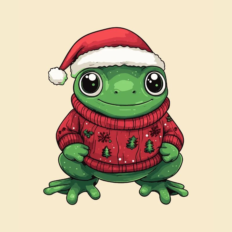 Frosch Weihnachten