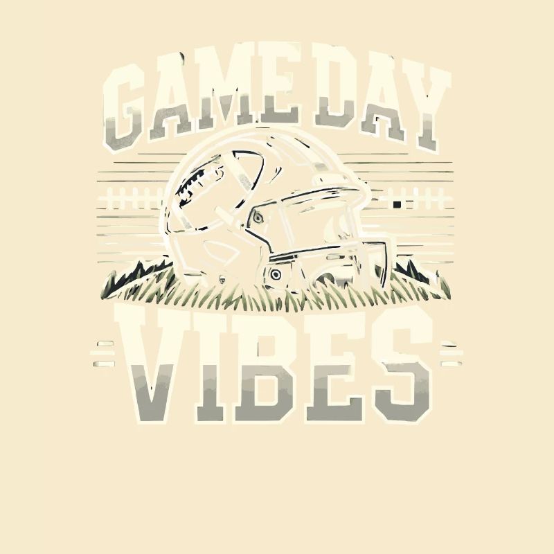 Game Day Vibes-fußballdesign