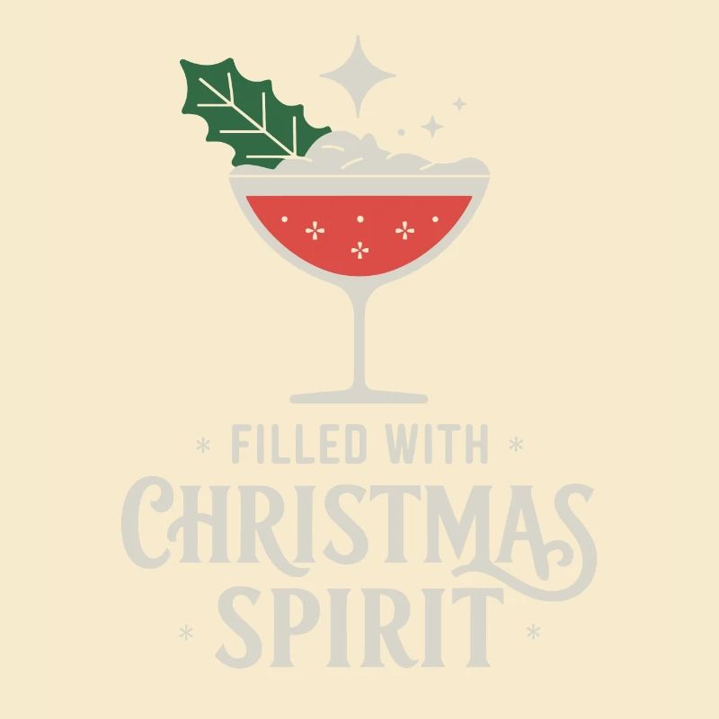 Rempli d’art de cocktail d’ de Noël