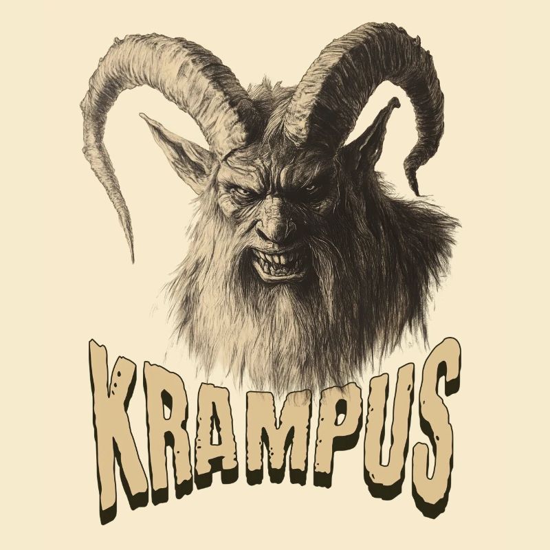 Krampus mit Schriftzug