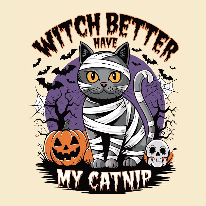 Halloween Cat Forget Candy Give Me A Cat