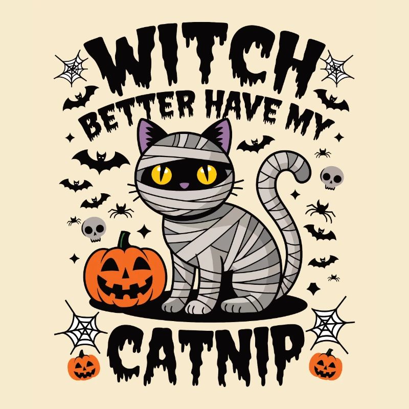 Halloween Cat Forget Candy Give Me A Cat