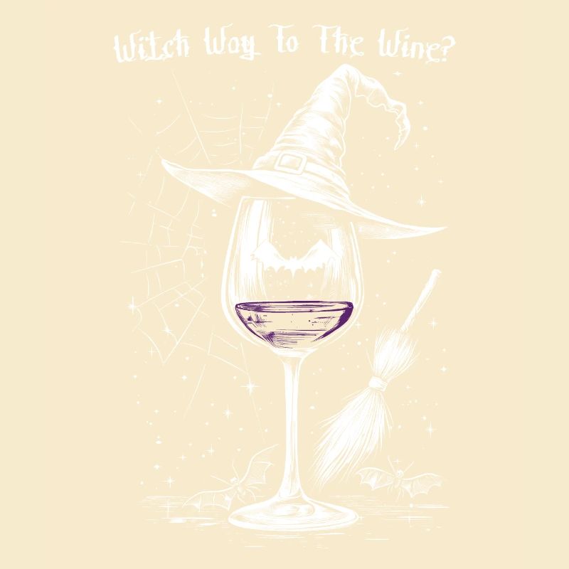 Wein Weinglas Halloween Hexe Weintrinker Geschenk