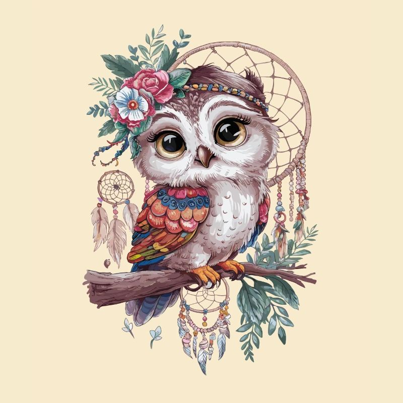 Eule Traumfänger Vogel Federn