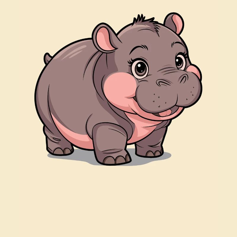 Moo Deng Nilpferd Hippo
