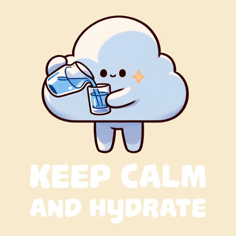 keep calm and hydrate