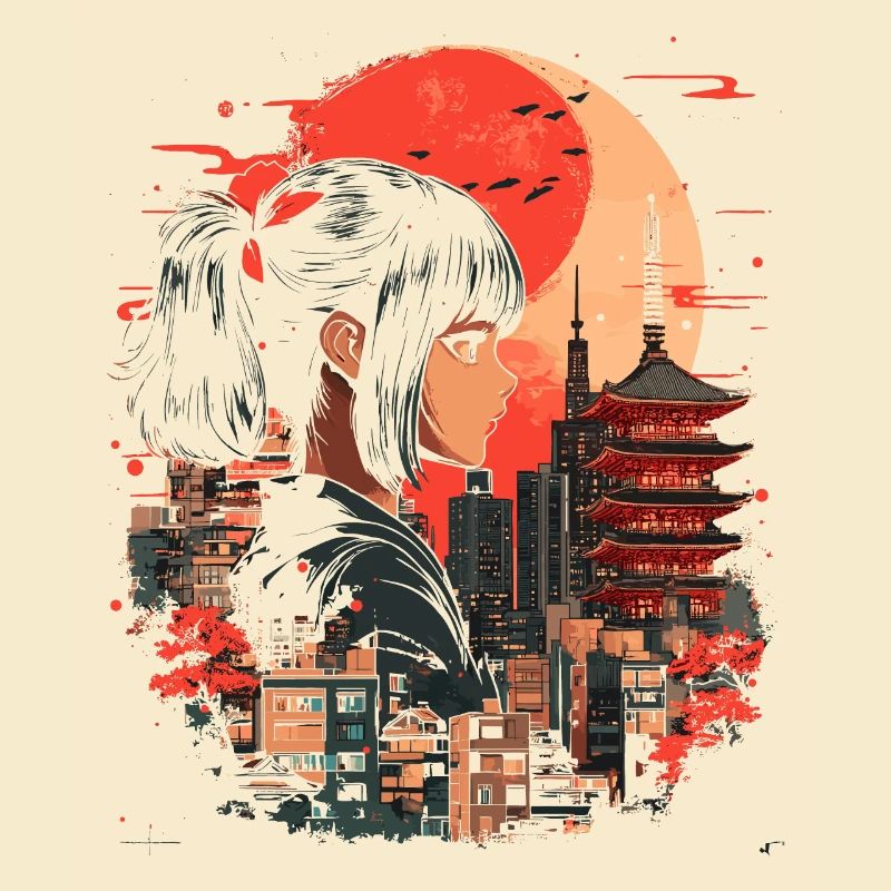 Anime Mädchen Japan