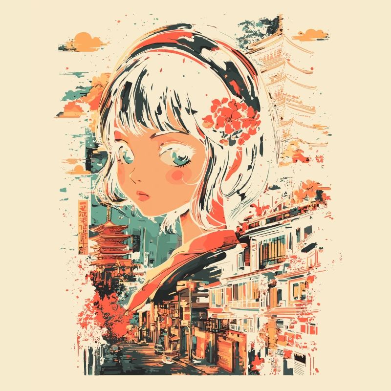 Anime Mädchen Japan