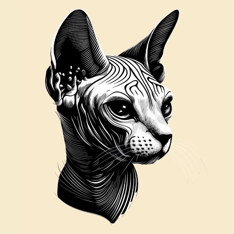 Chat Sphynx Chat Sphynx Chat Canadien Mignon Sphinx