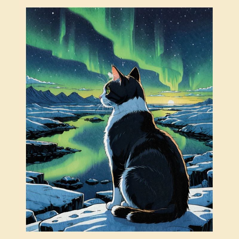 Aurora Feline Watcher