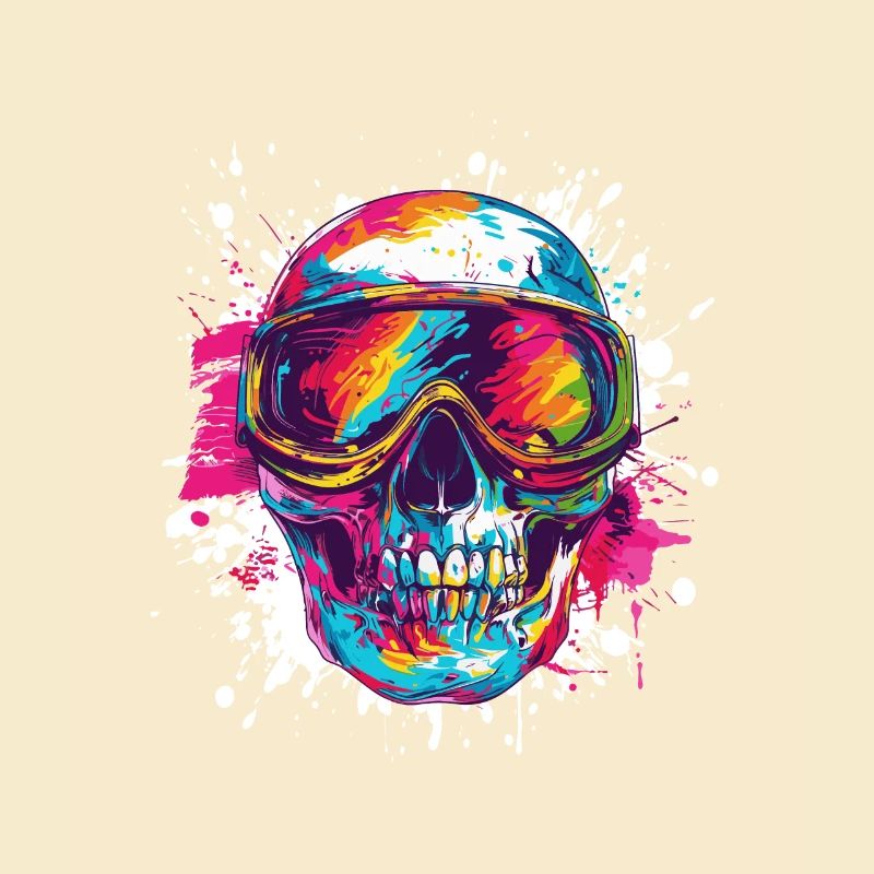 Ski Ski Goggles Skull