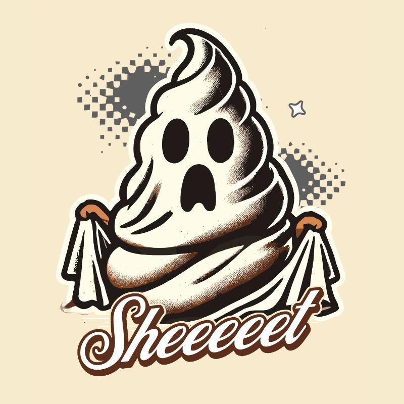 Halloween Poop Sheet Ghost Fun