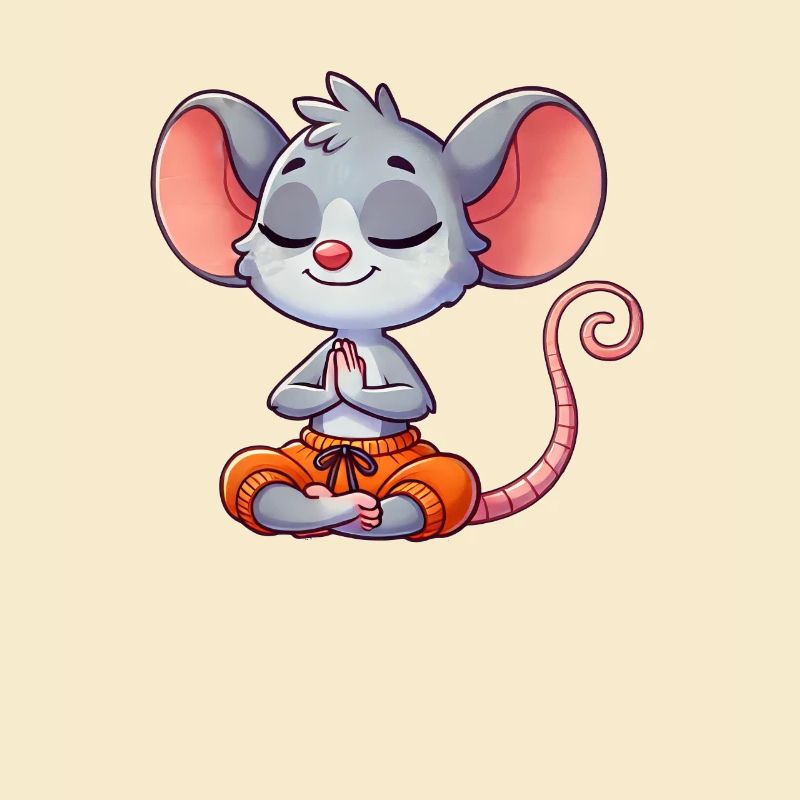 Mouse Yoga Meditation Relaxation Relax Exercise