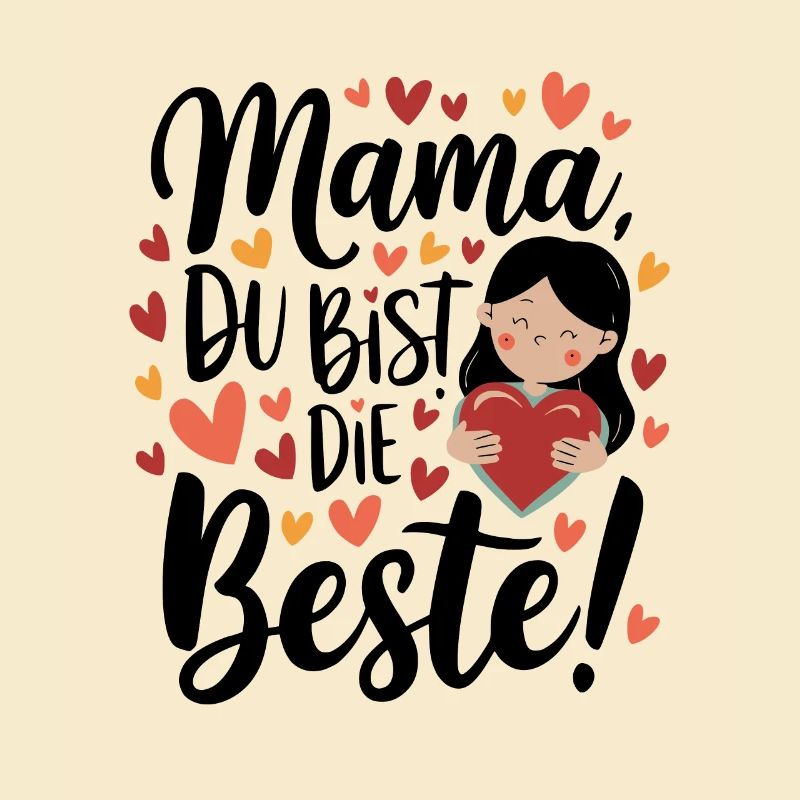 Mama, du bist die Beste Mutter Mutti Geschenk