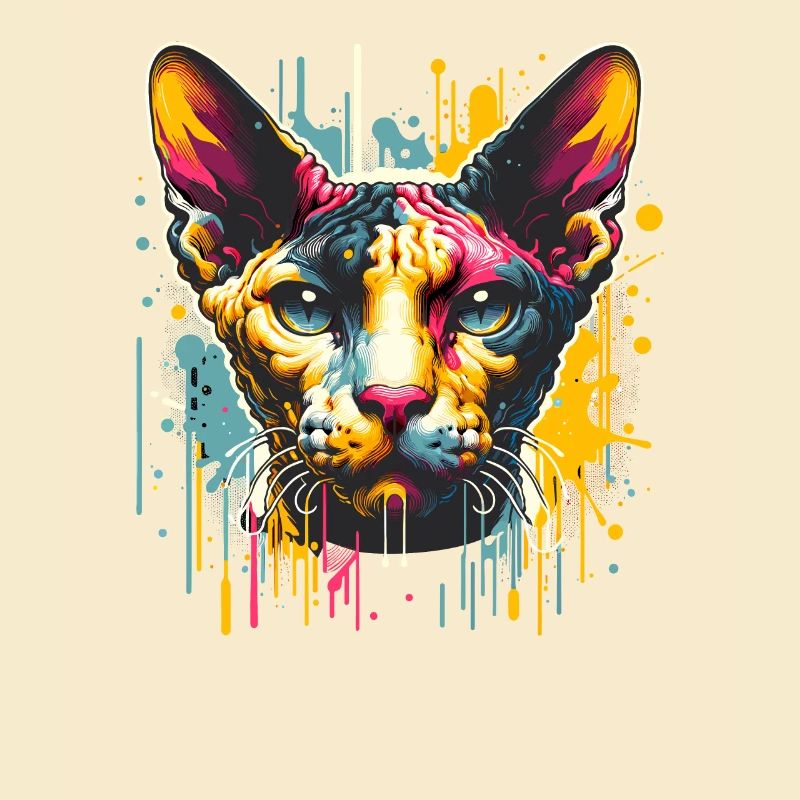 Splash Art Cornish Rex Corn Rex