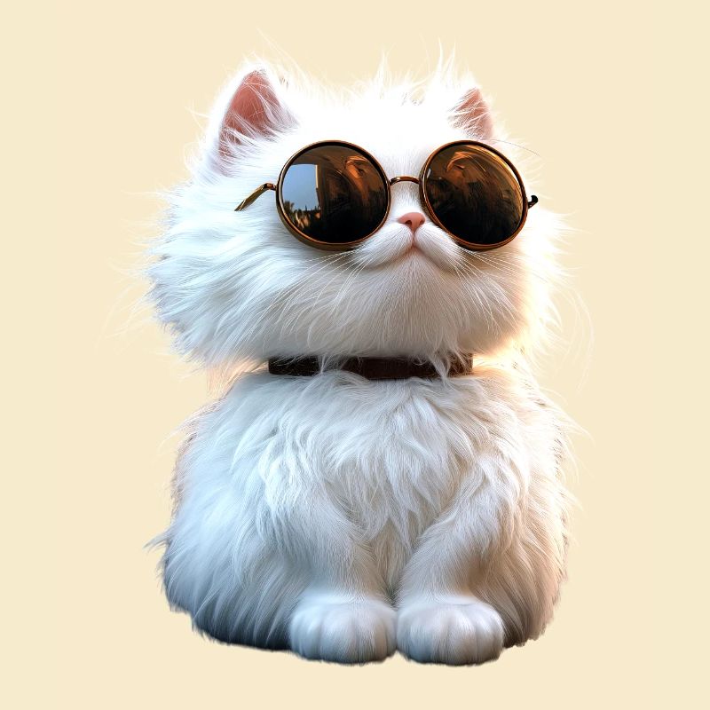Chat Angora Blanc Chat Angora Chats Angora Mignons