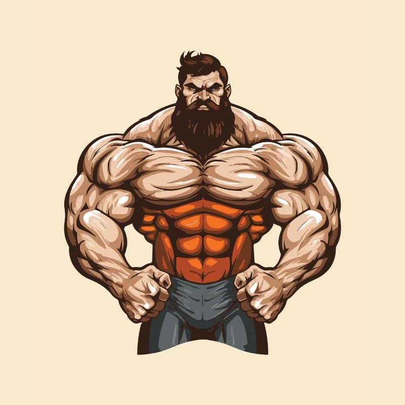 Bodybuilder Muscles Workout Gym