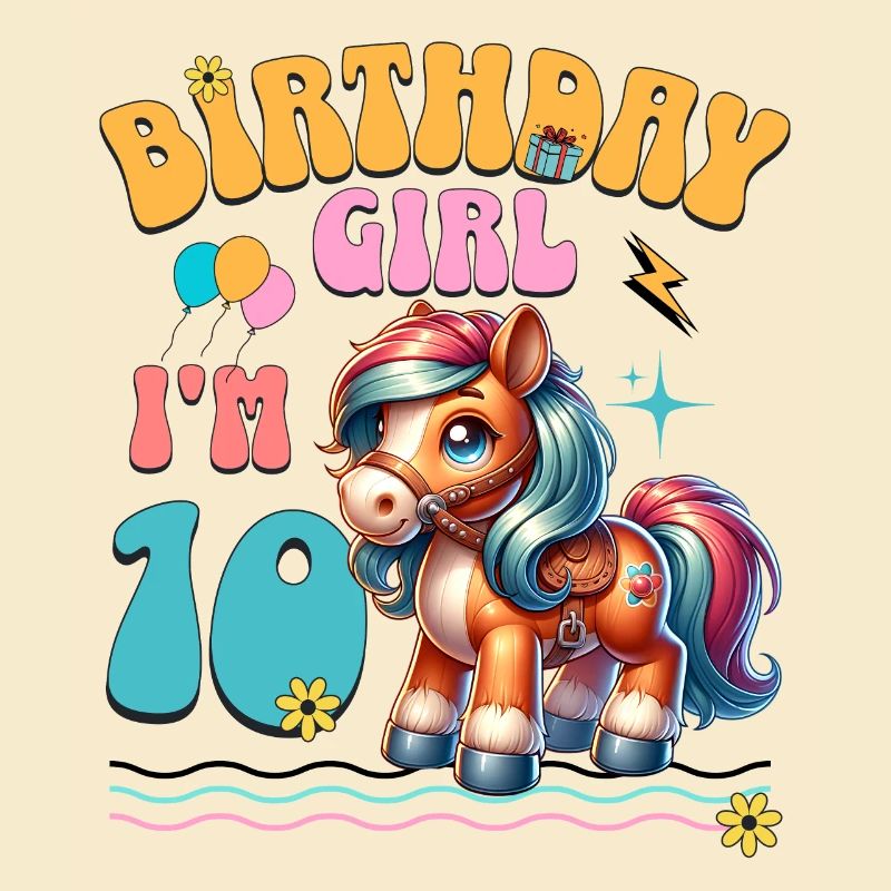 10. Geburtstag Mädchen Pferd Reiten