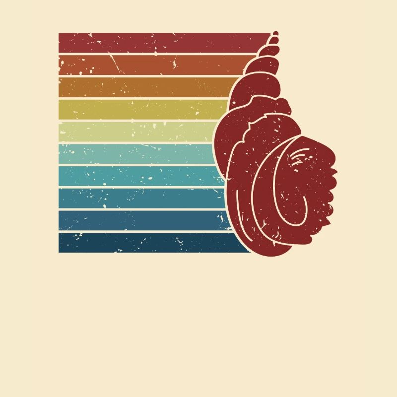 Retro Bivalvia Shell Shelling Bag Hunter Seashell