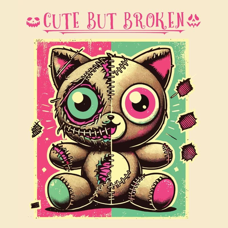 Mental Psychopath Cute But Broken Design