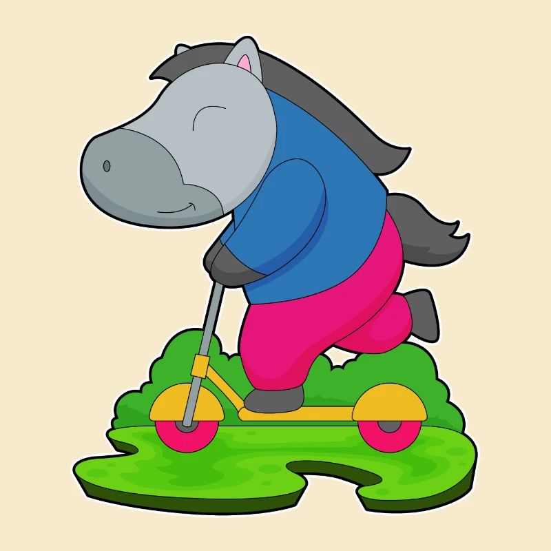 Pferd Roller