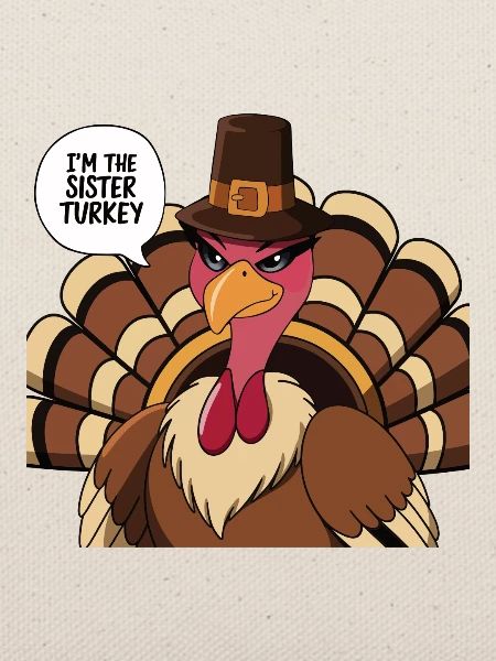 Lustiger Thanksgiving Truthahn