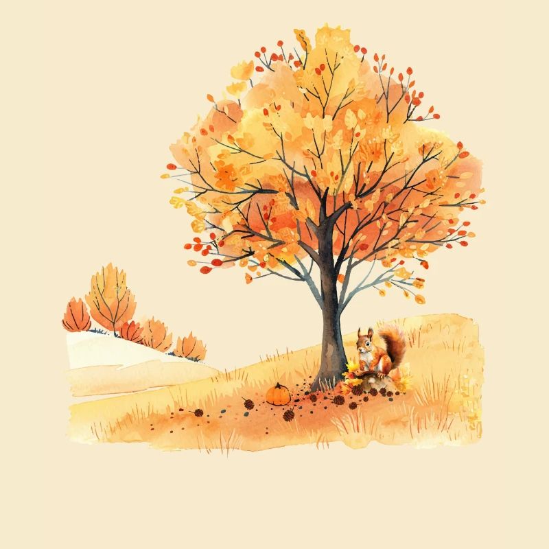 Herbst Eichhörnchen Écureuil d’automne