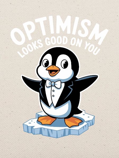Optimismus Steht Dir Gut Pinguin