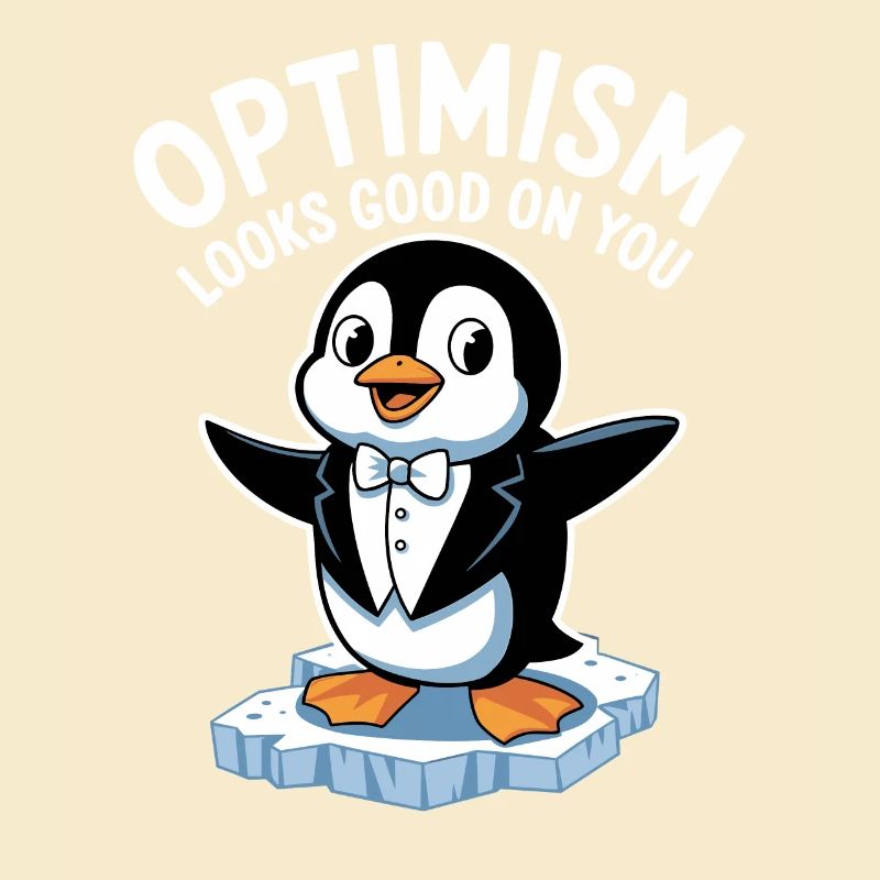 Optimismus Steht Dir Gut Pinguin