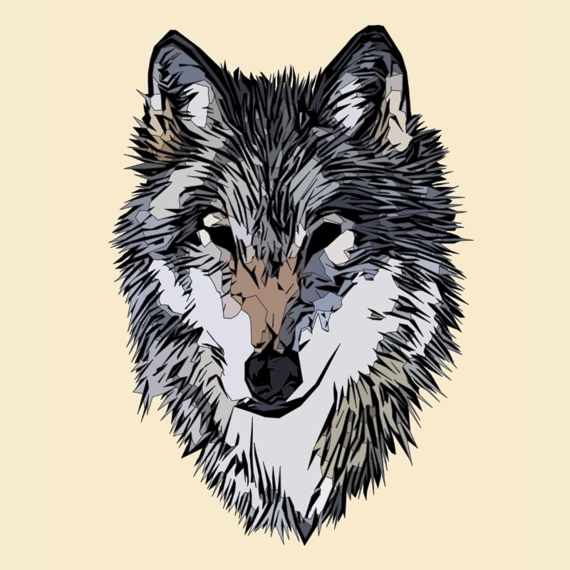 Hunde Gesicht Grafik Design