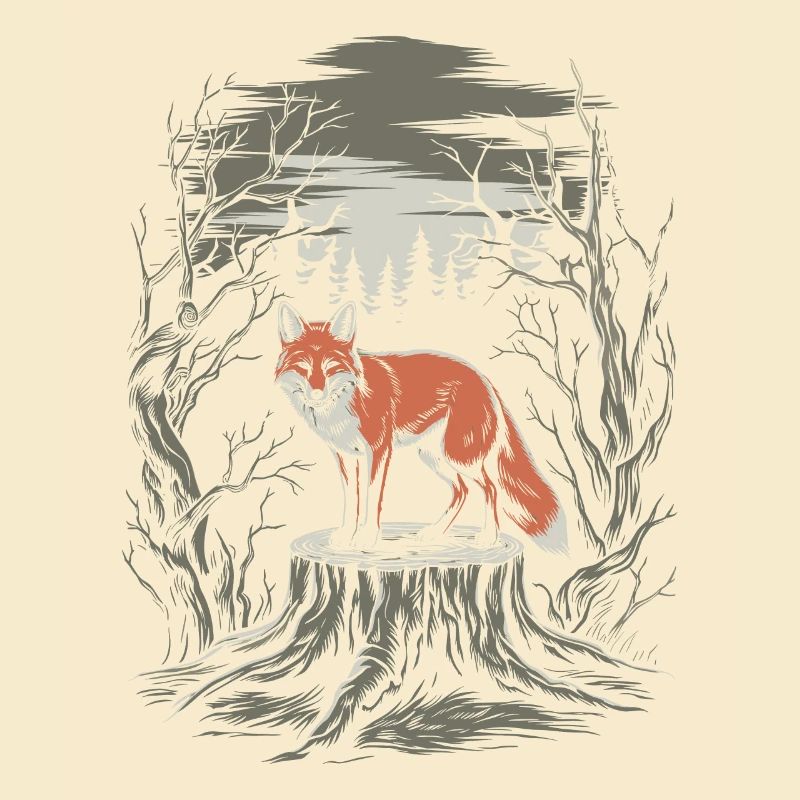 Dark Cottagecore: Fox in the Enchanted Forest