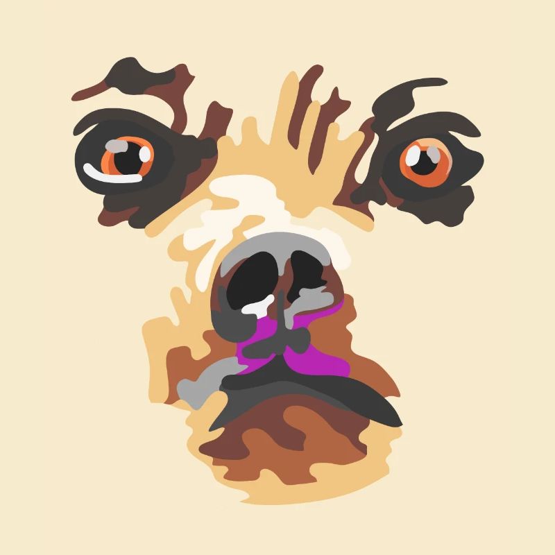 Bear with pink muzzle