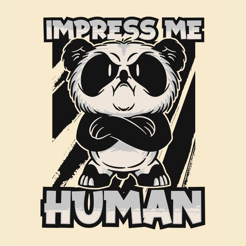 Impressionnez-moi Panda humain Ours Ami Panda géant