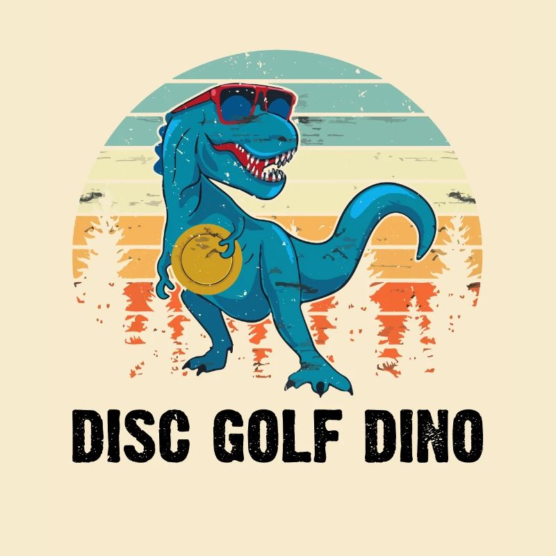 Disc Golf Dinosaur - Disc Golfing Dinosaur Disc Go