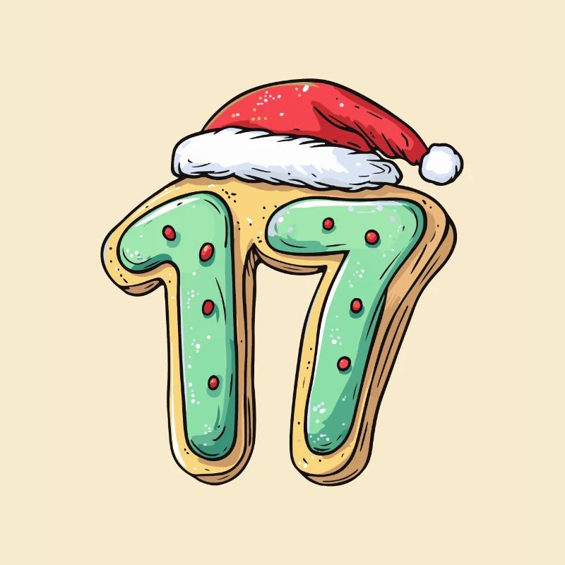 Biscuit de Noël à 17 chiffres