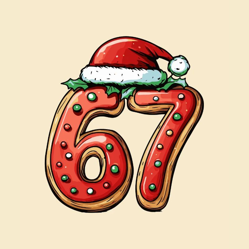 Biscuit de Noël à 67 chiffres