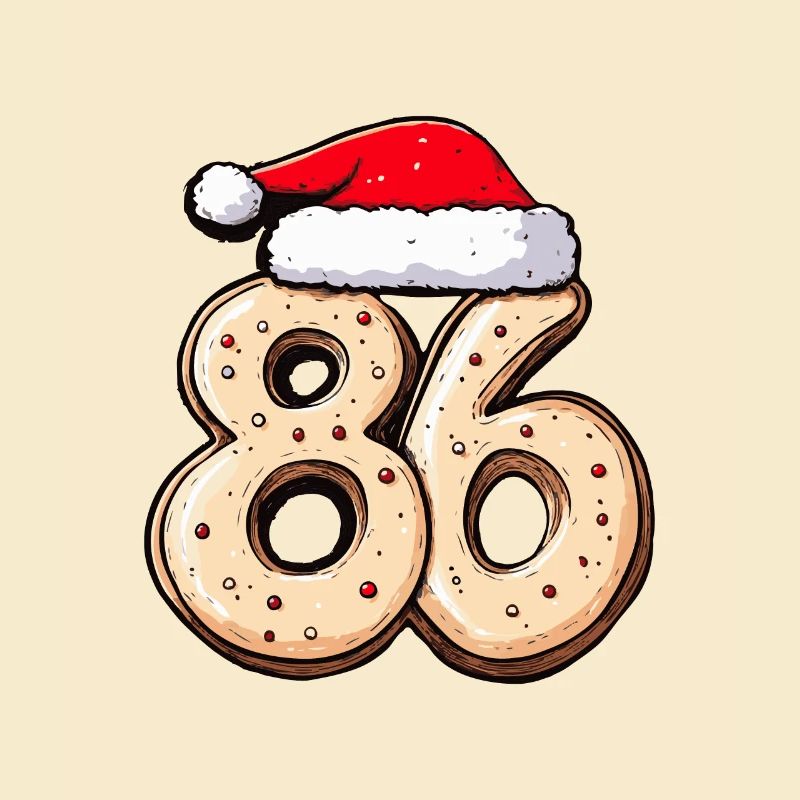 Biscuit de Noël à 86 chiffres