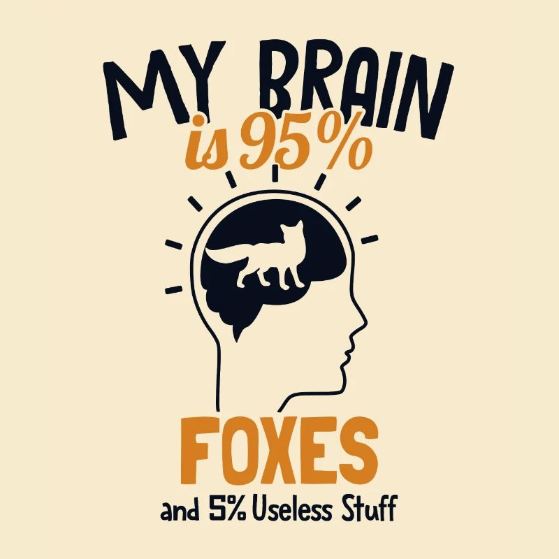 My Brain is 95% Foxes Canidae Caninae Red Fox Fox