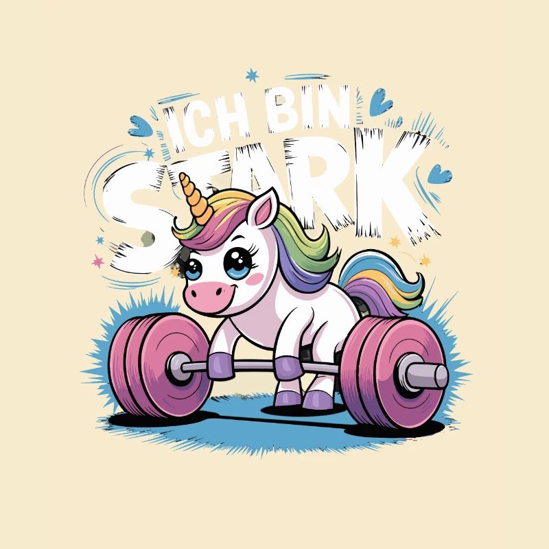 Einhorn Unicorn Ich Bin So Stark