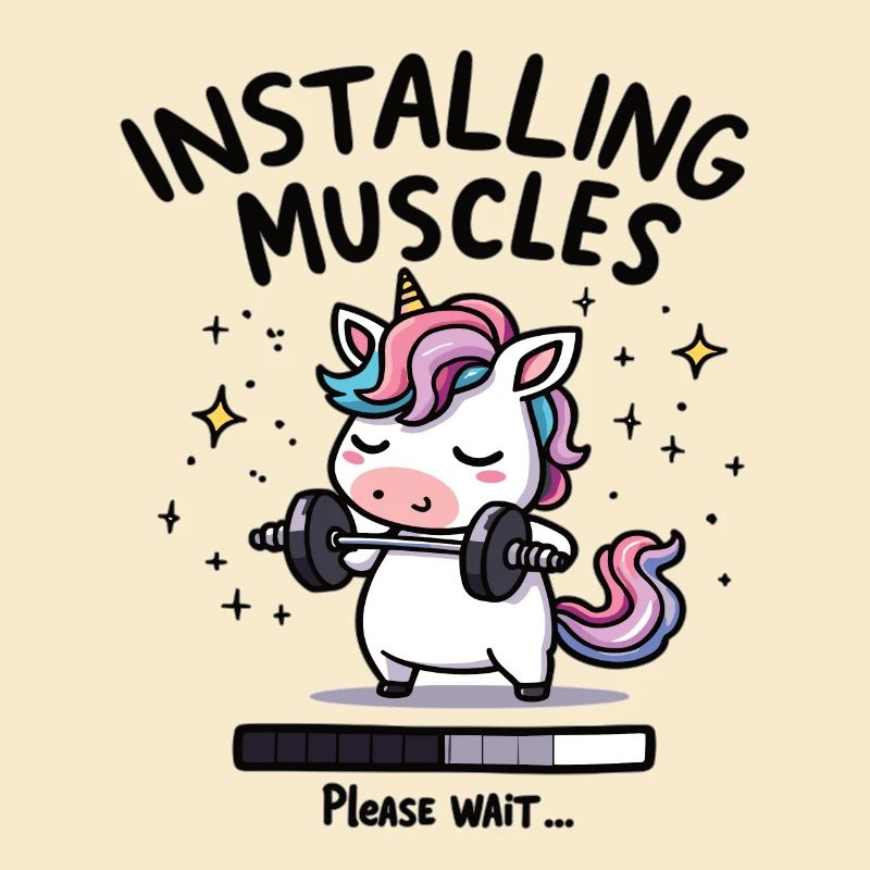 Installing Muscles Please Wait Weight Training Einhon