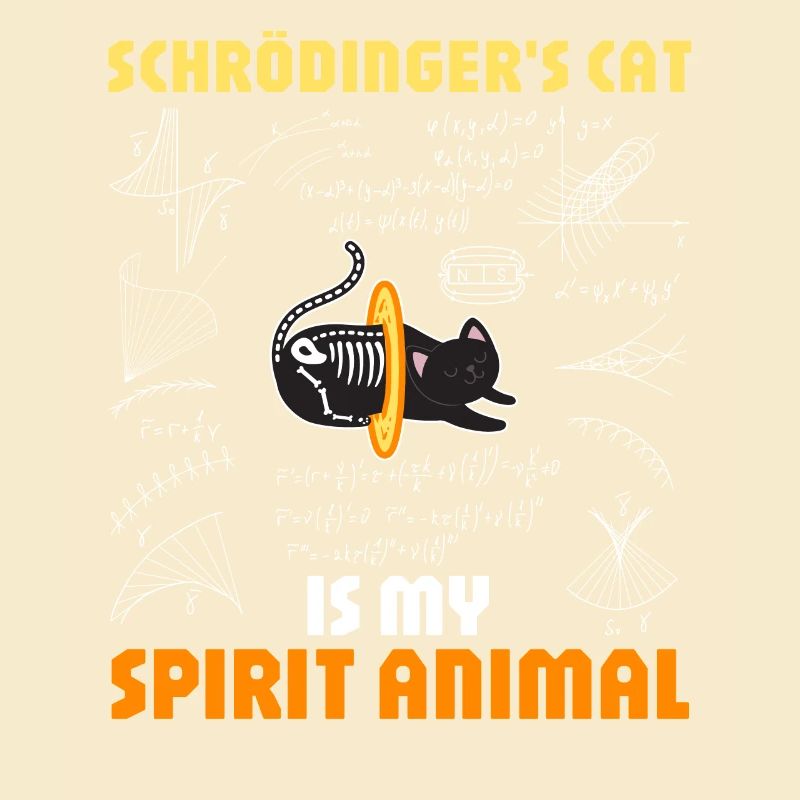 Physics Quantum Nerd Dead + Alive Schrödingers